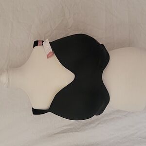 Cacique Size 50H Black Smooth Lightly Lined Balconette Underwire T-shirt Bra NEW